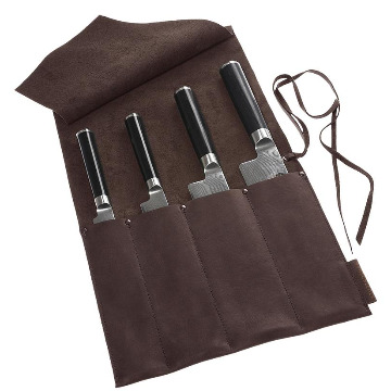 Bild von Messertasche aus gewachstem Rindleder