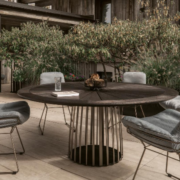 Bild von Outdoortisch BC 07 BASKET RUND HOLZ von Janua